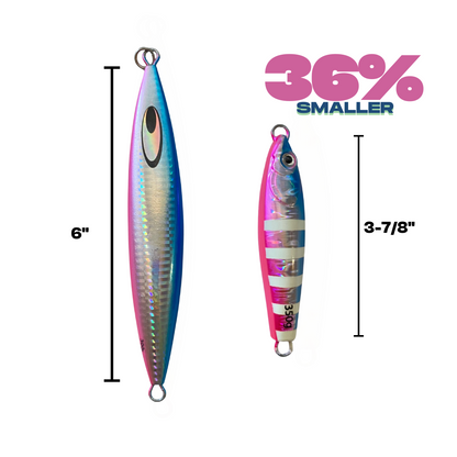 Tungsten Tiger Blue Pink Cotton Candy "Katy Perry" Tuna Jig 350g image 1