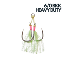 Dragon Claw 6/0 BKK Heavy-Duty Assist Hooks (UV Glow)