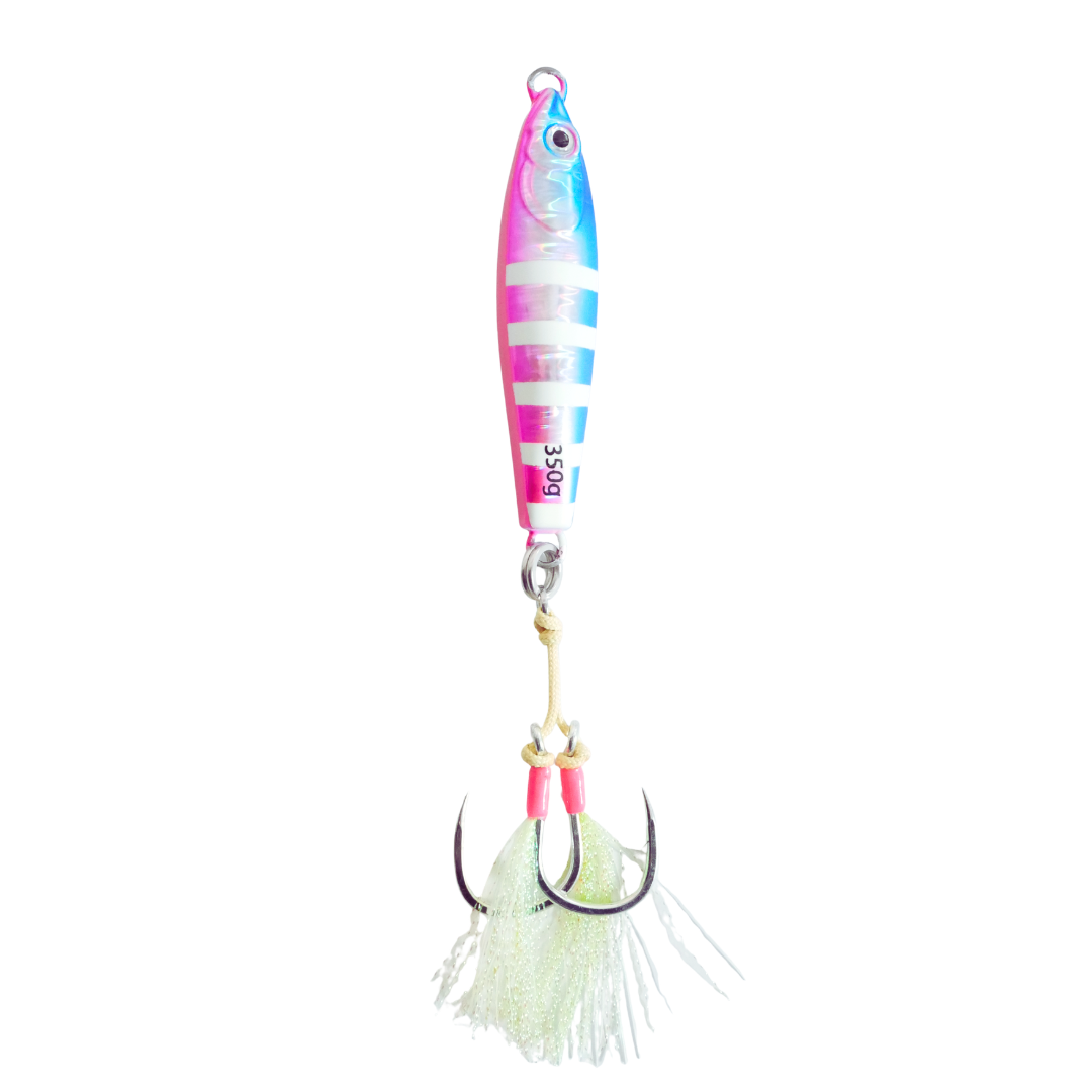 Tungsten Tiger Cotton Candy 350g Premium Tungsten Jig for tuna fishing and yellowtail fishing. perfect for night jigging