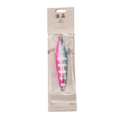 Tungsten Tiger Blue Pink Cotton Candy "Katy Perry" Tuna Jig 350g image 5
